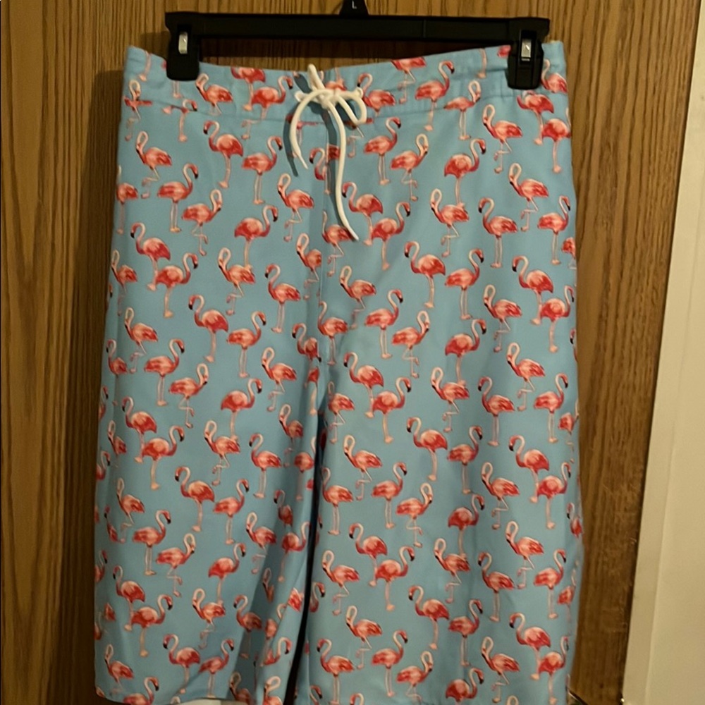 Flamingo Print Swim Shorts
